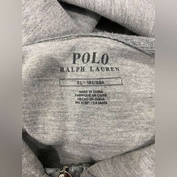 Polo Ralph Lauren Grey Zip Up - Picture 4 of 4